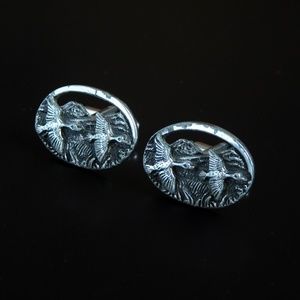 Vintage Flying Mallard Duck Cufflinks